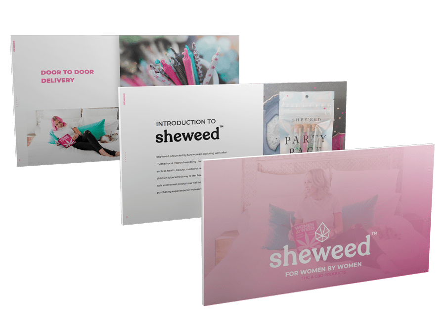 cannabis graphic design advertising case study sheweed she weed